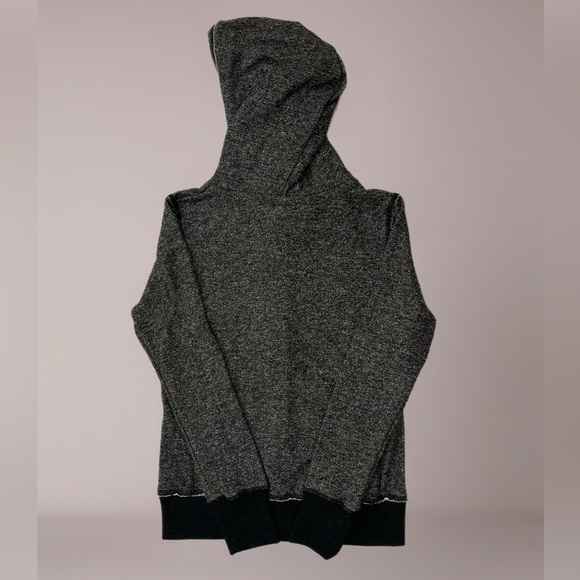 👩🏼🎤 NWT Lorna Jane Zip-Up Hoodie~Women’s Sz Sm~Charcoal & Black~Bright Logo - Picture 4 of 9